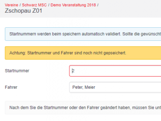 om veranstaltung neue teilnahme