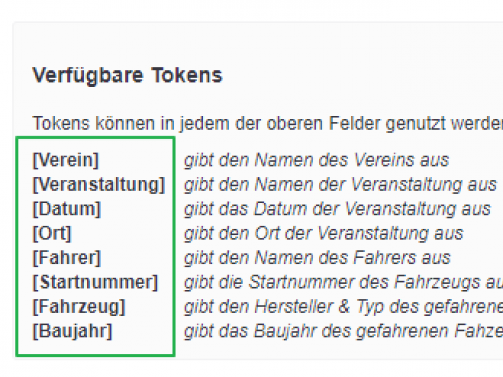 om pdf tokens