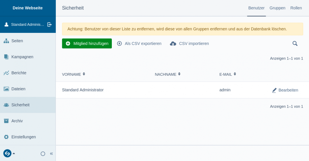 Sicherheit